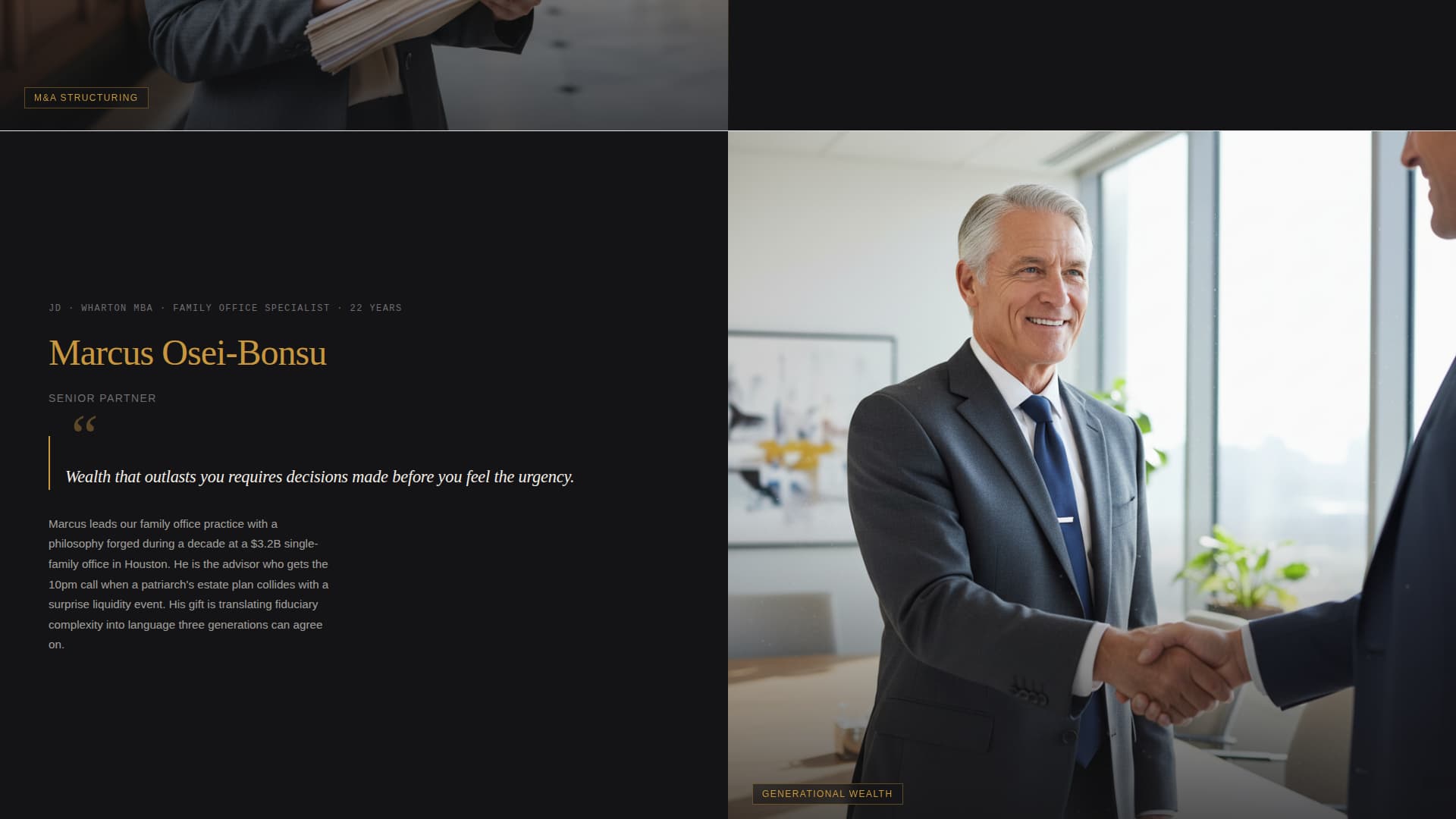 Counsel - Elite Financial Landing Page Template