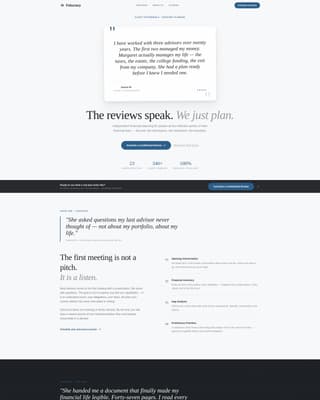 Financial Planner Reviews Website Template