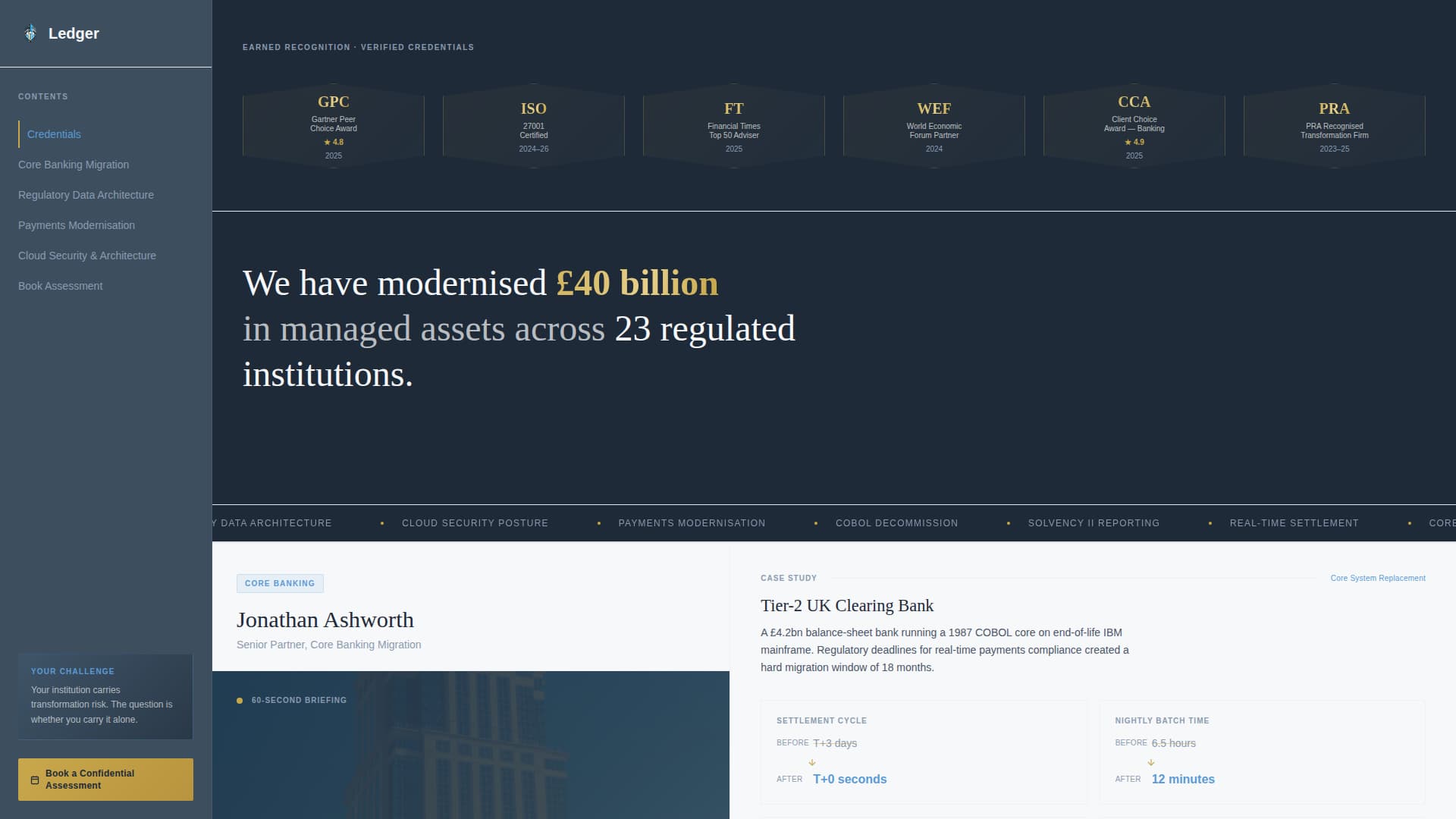 Financial Services Consulting Privacy Policy Website Template