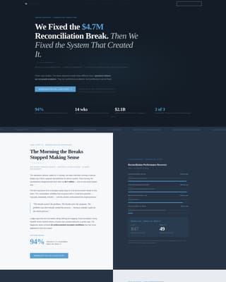 Financial Services Consulting Portfolio Website Template