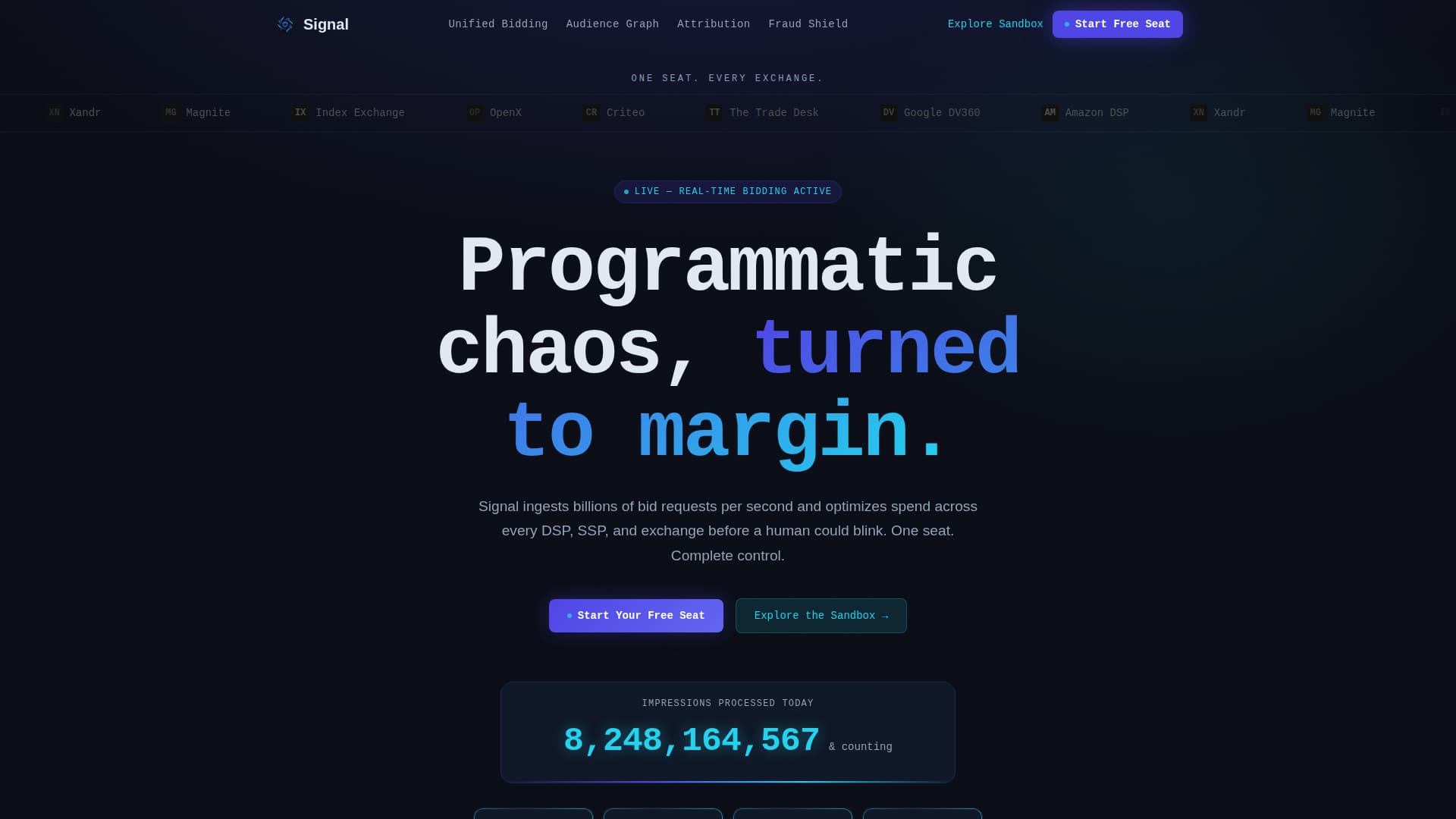 Signal - Powerful Adtech Landing Page Template