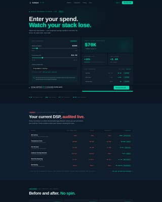 AdTech Startup Cost Calculator Website Template