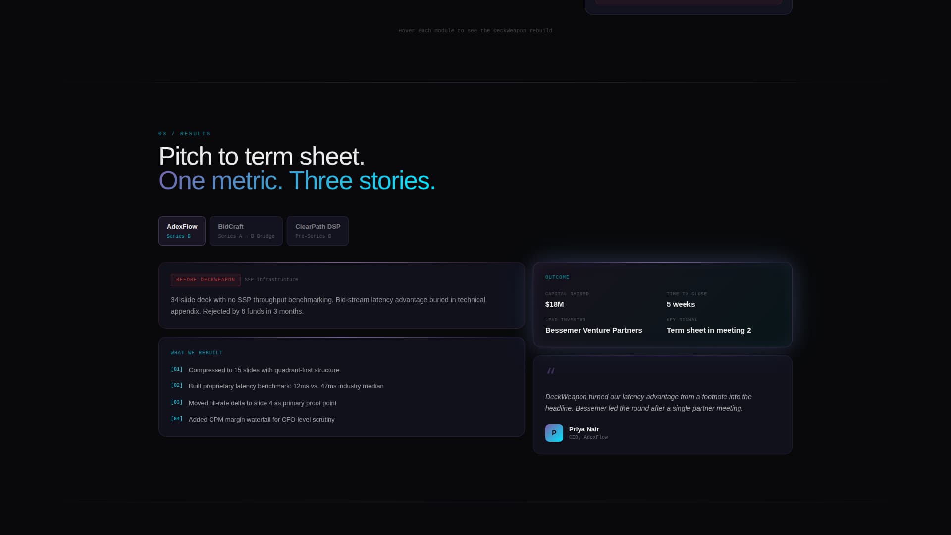 Deckweapon - Razor-Sharp Adtech Landing Page Template