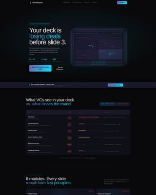 Deckweapon - Razor-Sharp Adtech Landing Page Template