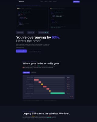 Bidstream - Transparent Adtech Landing Page Template