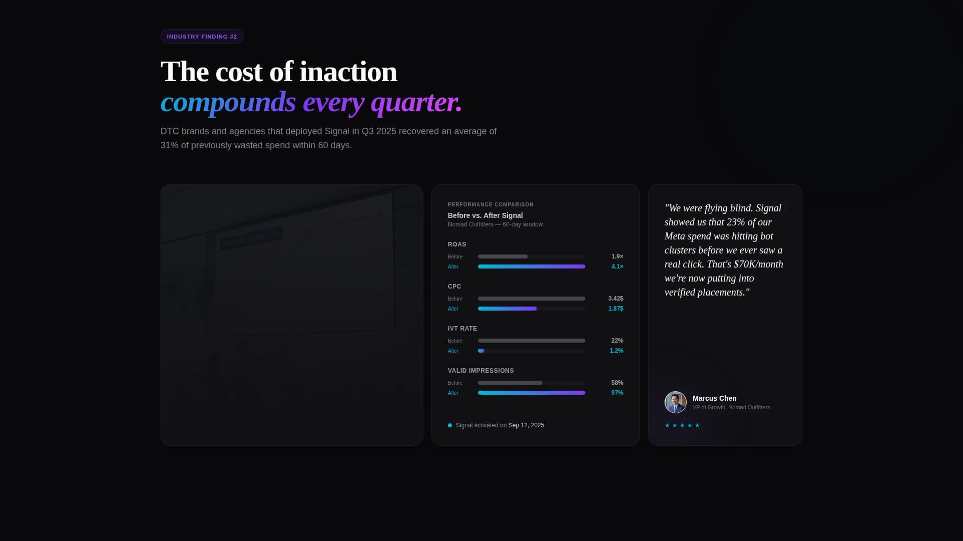Signal - High-Converting Adtech Landing Page Template