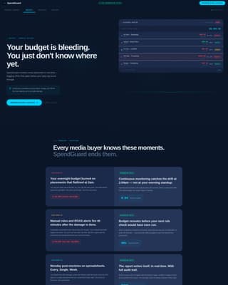 Spendguard - Intelligent Adtech Landing Page Template