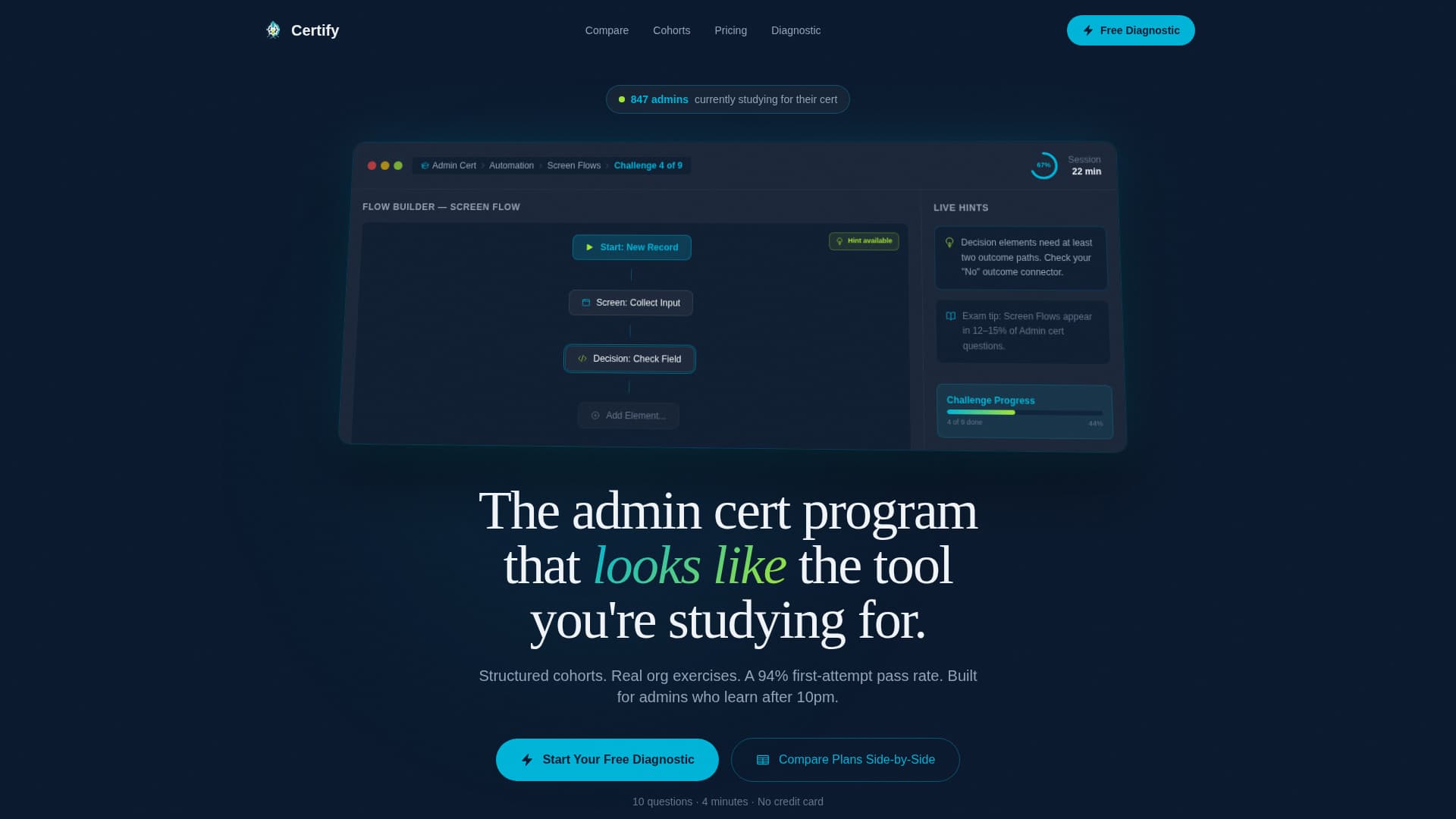 Certify - Dynamic Admin Training Landing Page Template