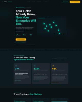 Catalyst - Precision Agtech Landing Page Template