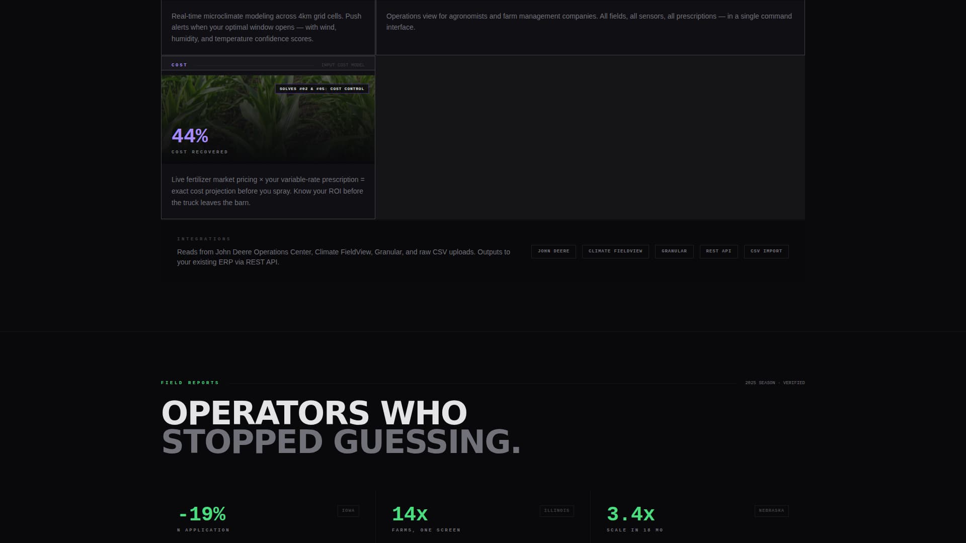 AgTech Startup Professional Website Template