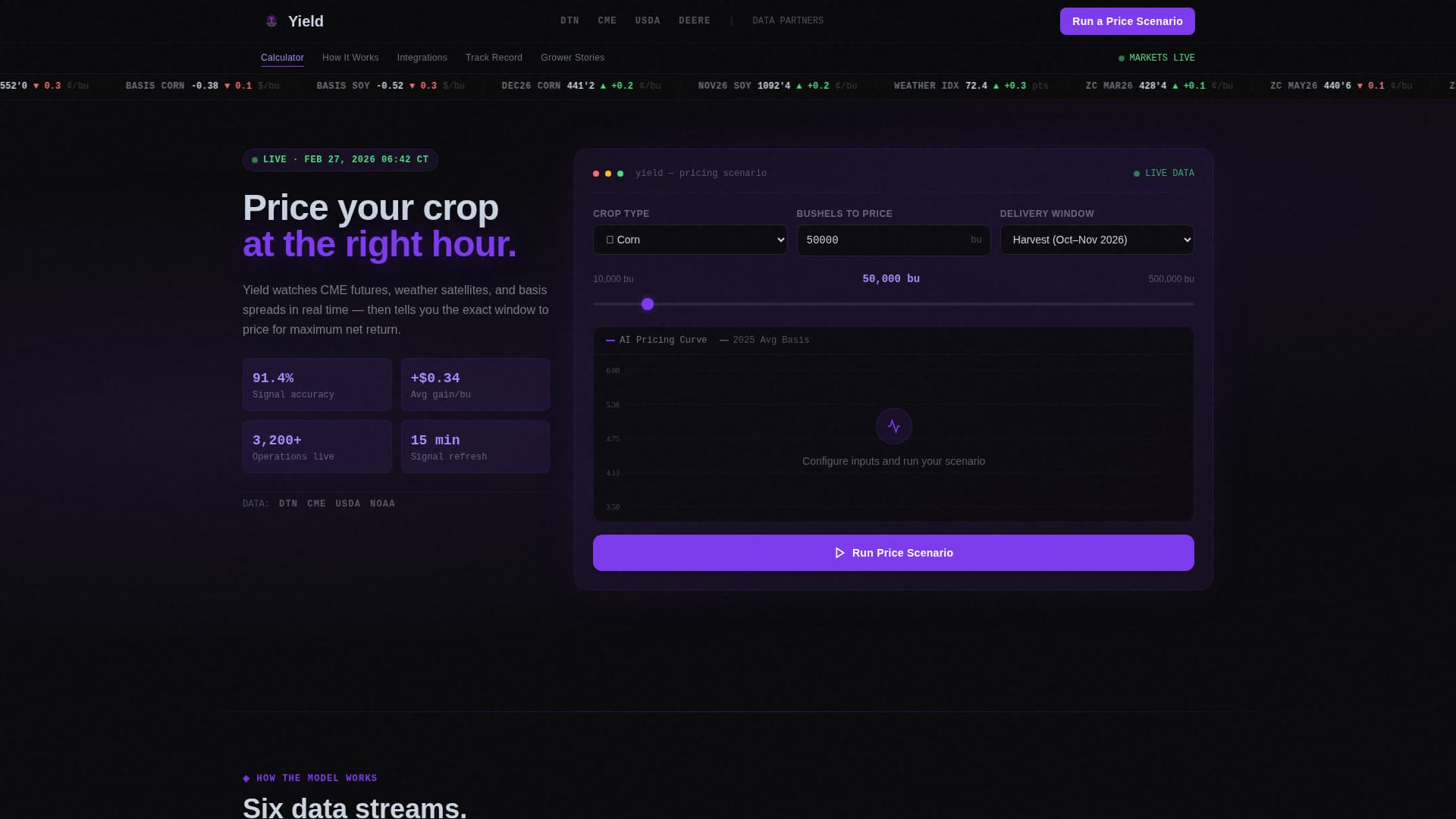 AI for Agriculture Pricing Website Template