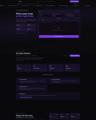 AI for Agriculture Pricing Website Template