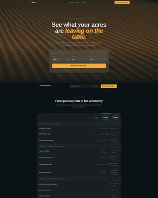 AI for Agriculture Cost Calculator Website Template