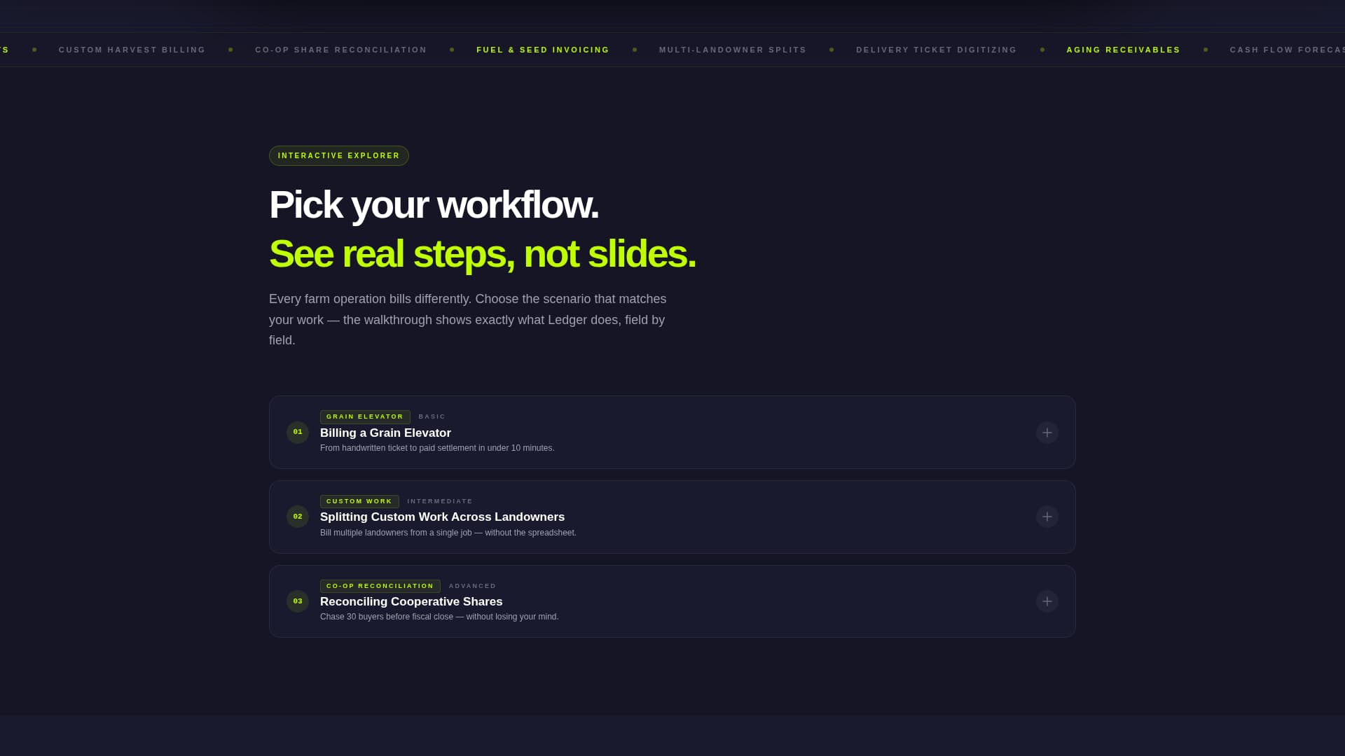 Ledger - Powerful Agriculture Landing Page Template