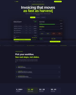 Ledger - Powerful Agriculture Landing Page Template