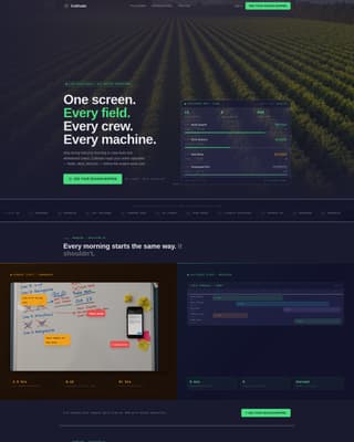 Agriculture Software & SaaS Booking Website Template