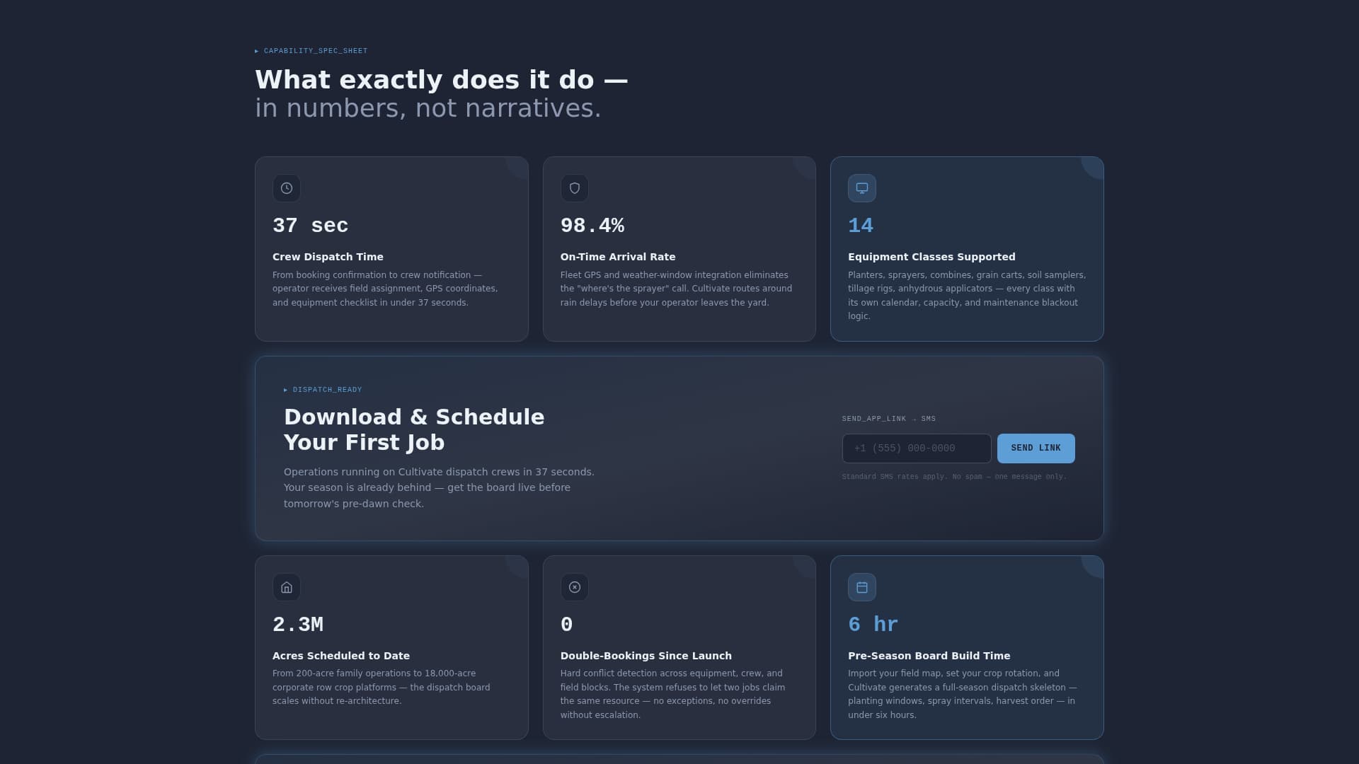 Agriculture Vertical SaaS Booking Website Template