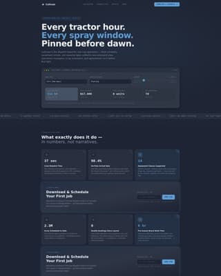Agriculture Vertical SaaS Booking Website Template