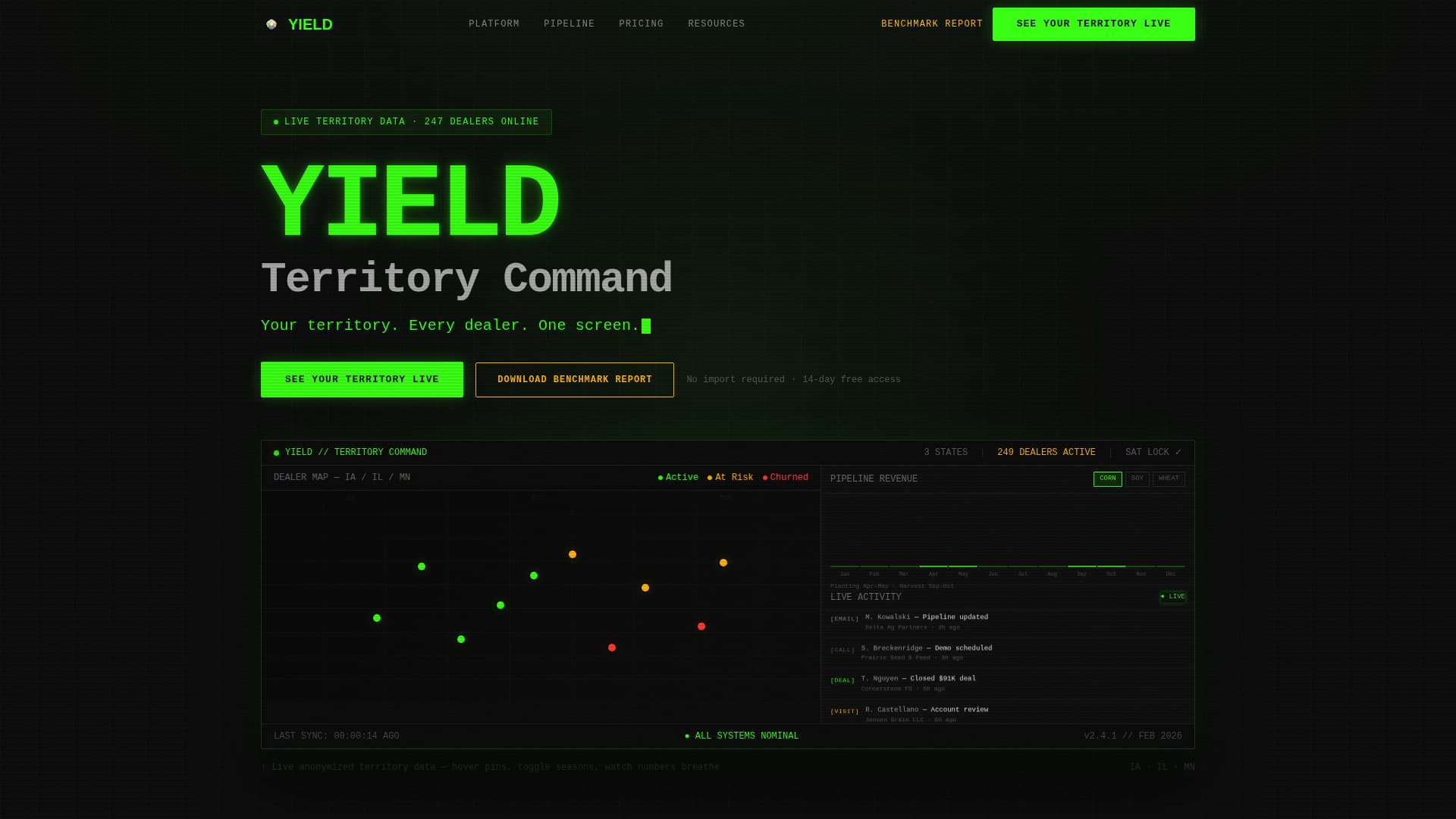 Yield - Powerful Agriculture Landing Page Template