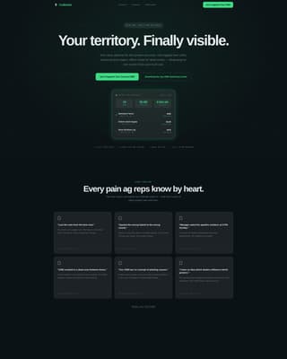 Agriculture Vertical SaaS Professional Website Template