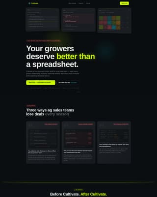 Cultivate - High-Impact Agriculture Landing Page Template