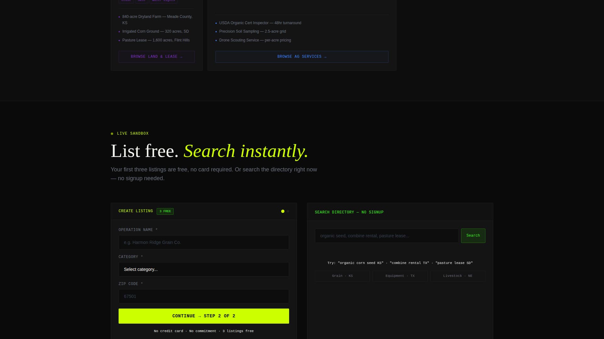 Cultivate - Dynamic Agridirectory Landing Page Template