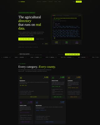 Cultivate - Dynamic Agridirectory Landing Page Template