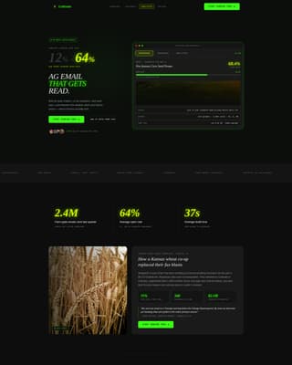 Agriculture Software Professional Website Template