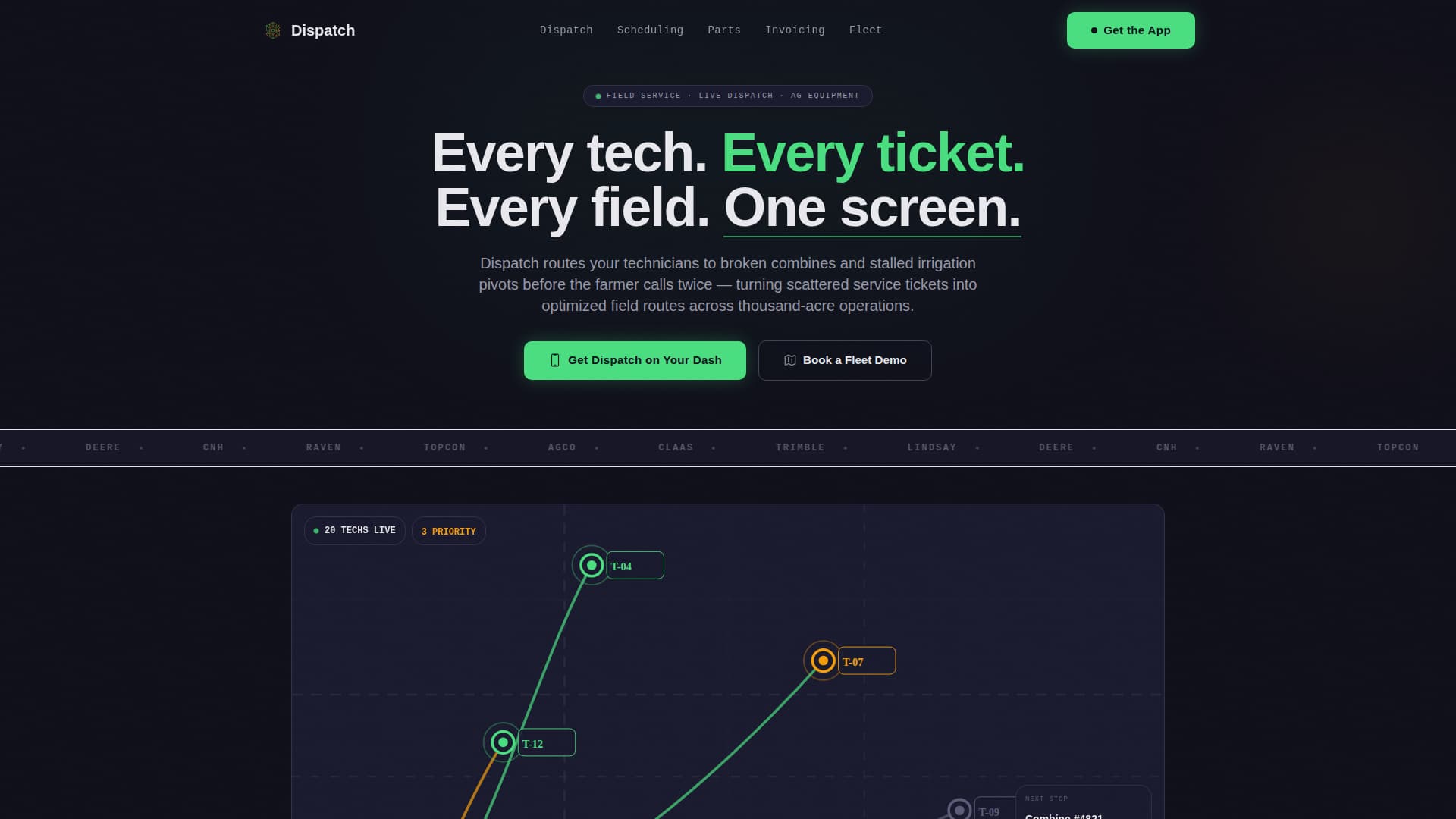 Dispatch - Powerful Agriculture Landing Page Template