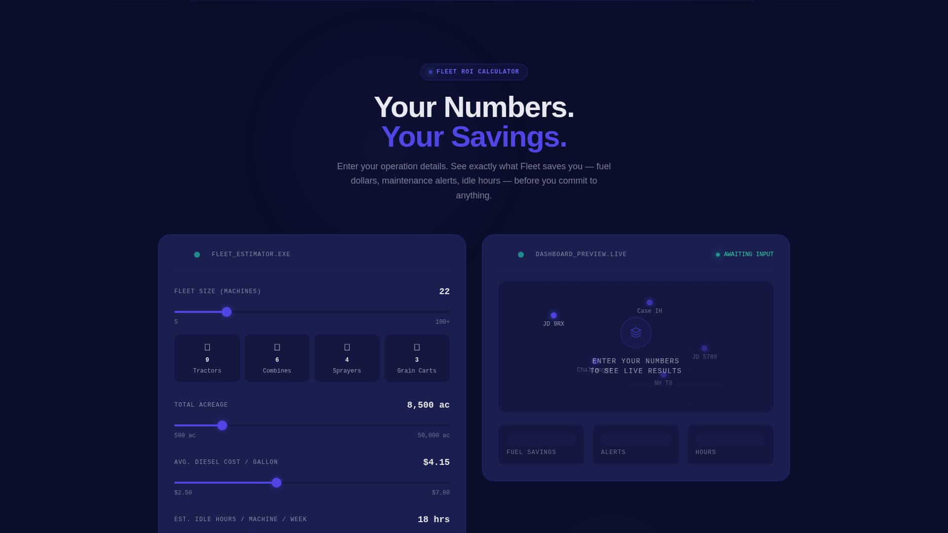 Fleet - Powerful Agriculture Management Landing Page Template
