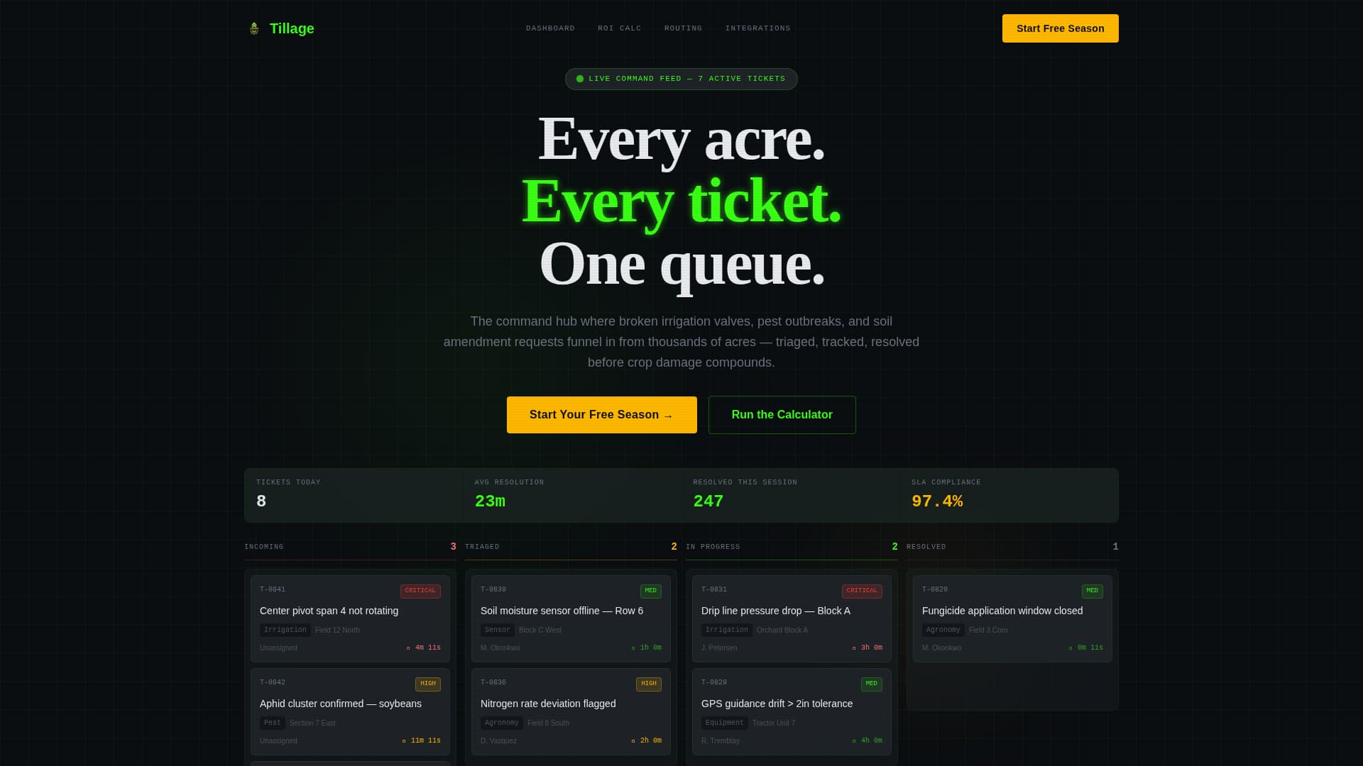 Tillage - Powerful Agriculture Landing Page Template