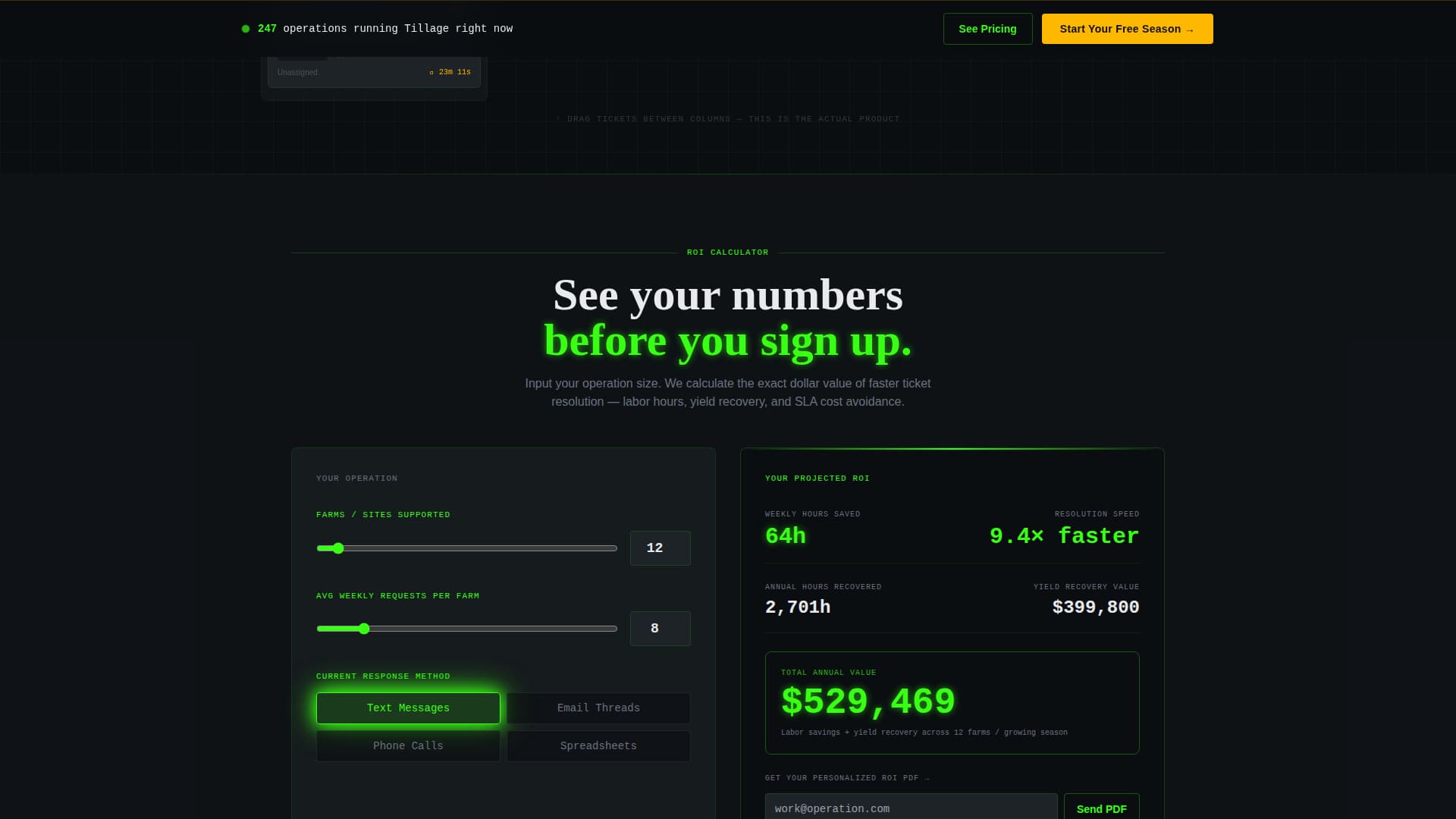 Tillage - Powerful Agriculture Landing Page Template