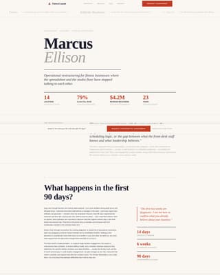 Fitness Consulting FAQ Website Template