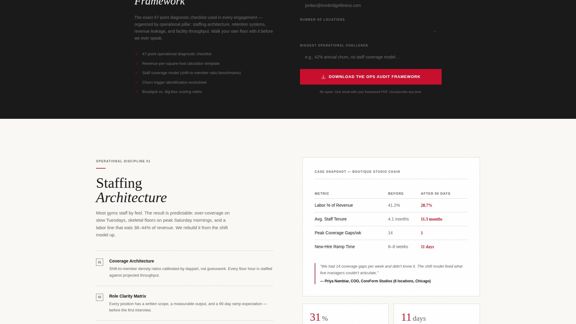 Fitness Consulting Professional Website Template