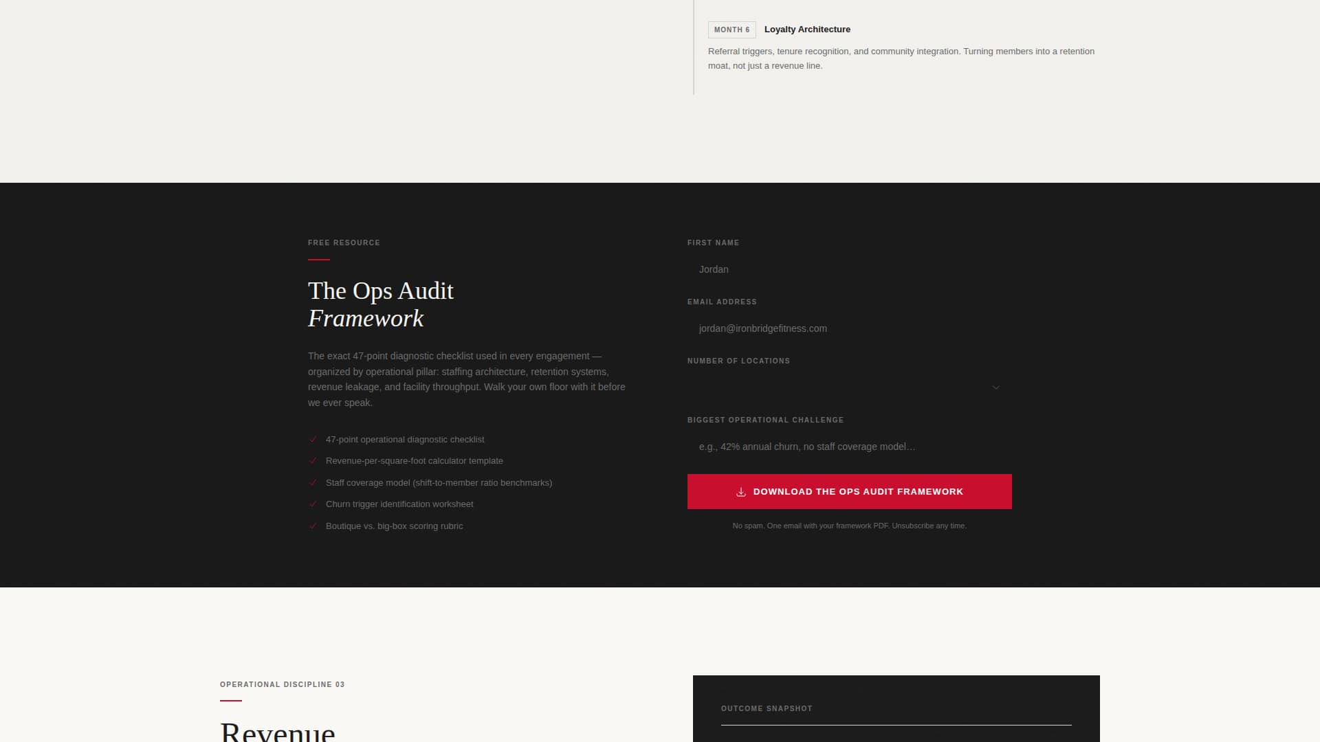 Fitness Consulting Professional Website Template