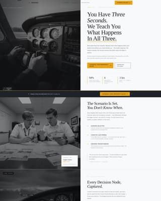 Flight School Marketing Specialist Booking Website Template