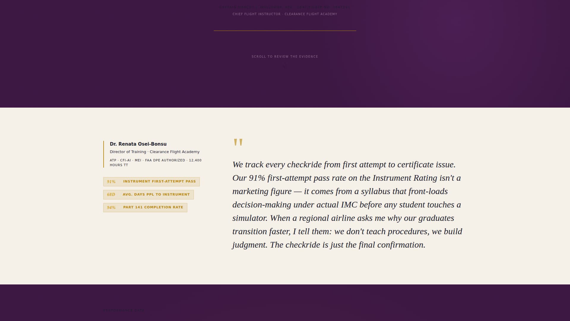 Altitude — Comprehensive Pilot Training Landing Page Template