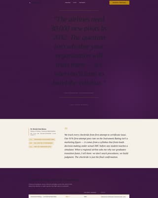 Altitude — Comprehensive Pilot Training Landing Page Template