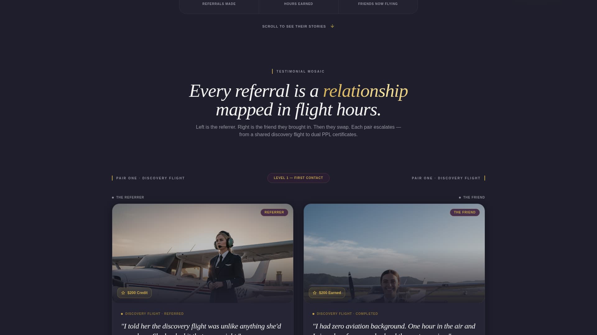 Flight School Marketing Booking Website Template