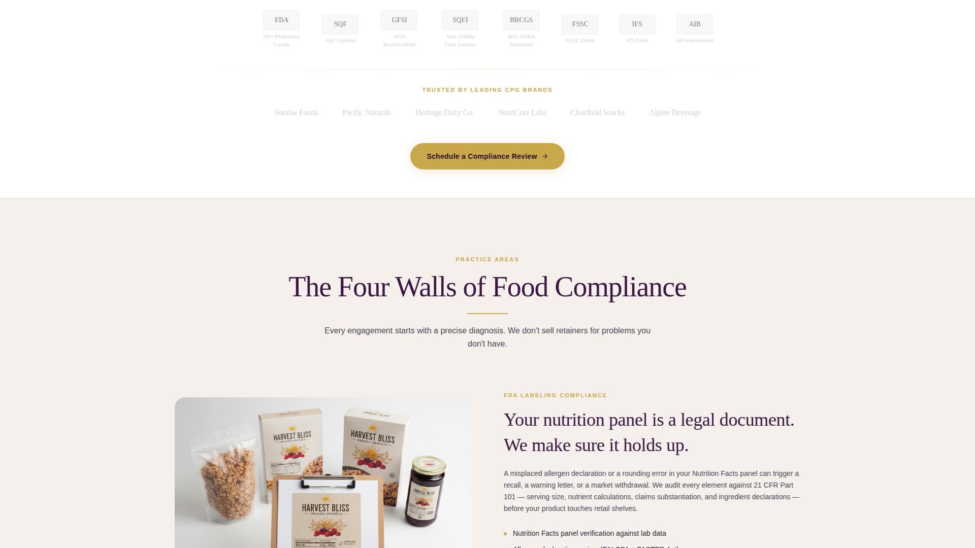 Food & Beverage Consulting Directory Website Template