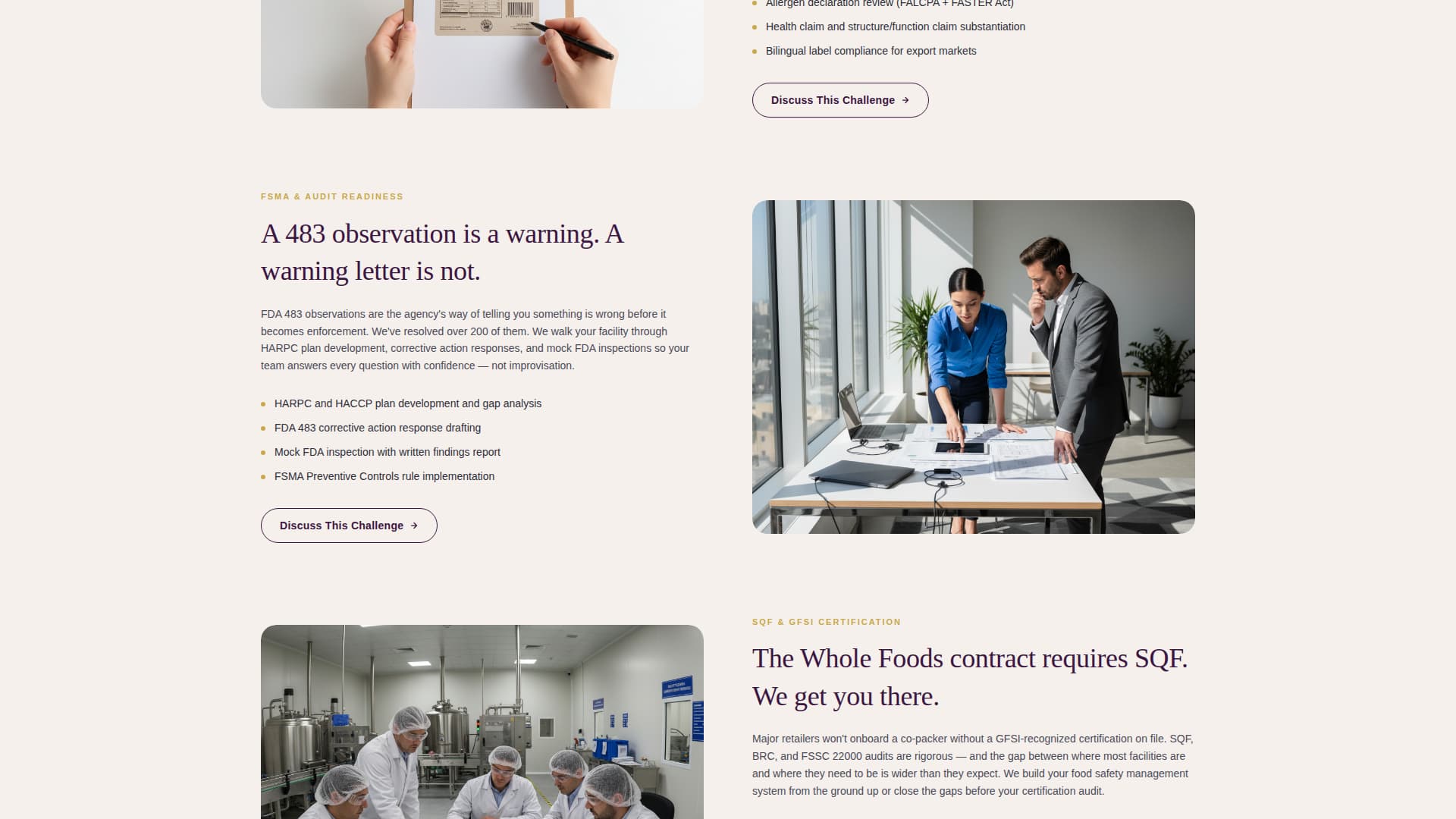 Food & Beverage Consulting Directory Website Template