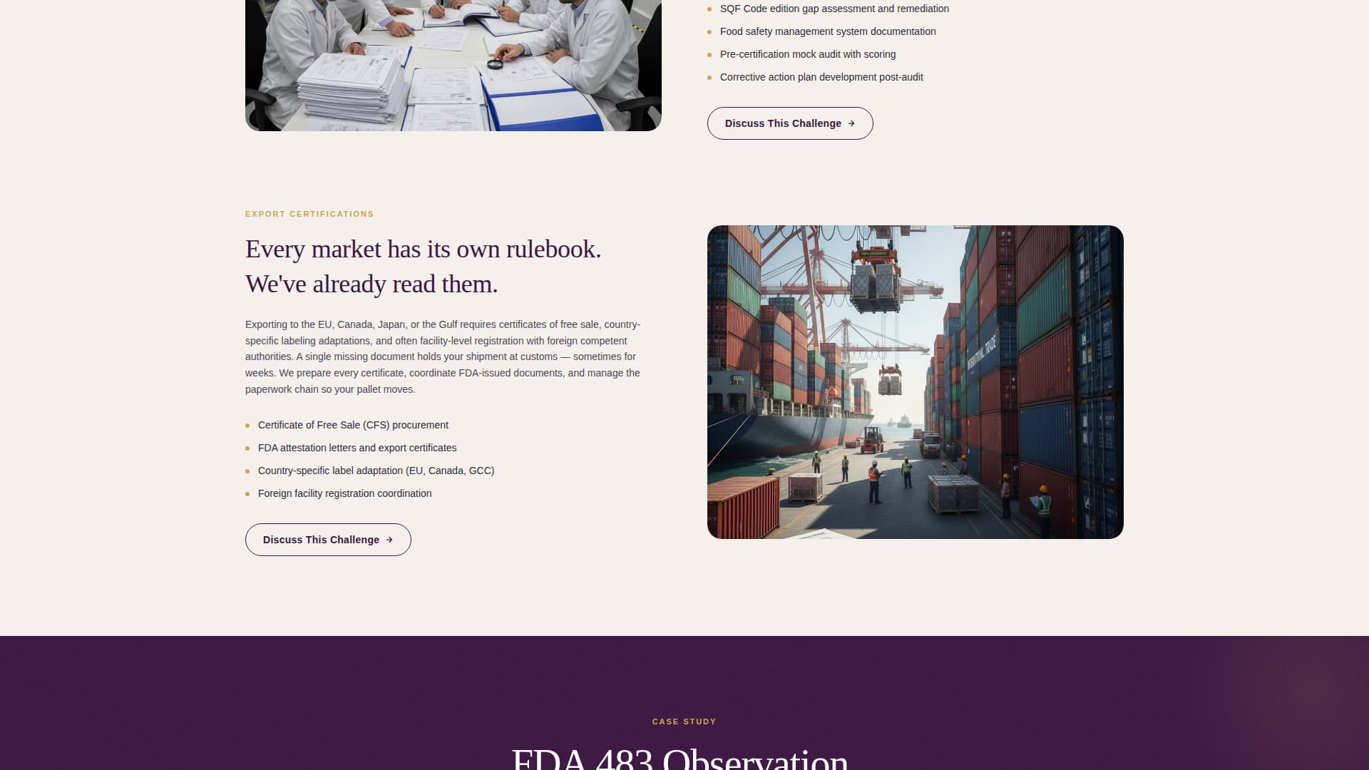 Food & Beverage Consulting Directory Website Template