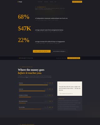 Food & Beverage Consulting Booking Website Template