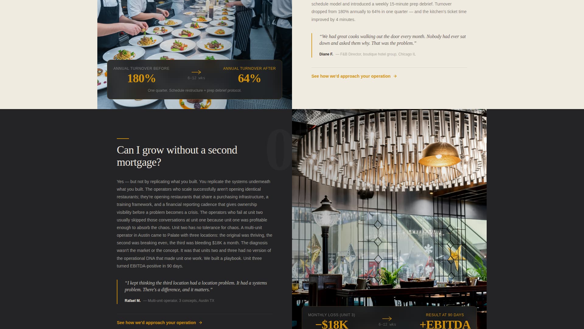 Food & Beverage Consulting FAQ Website Template