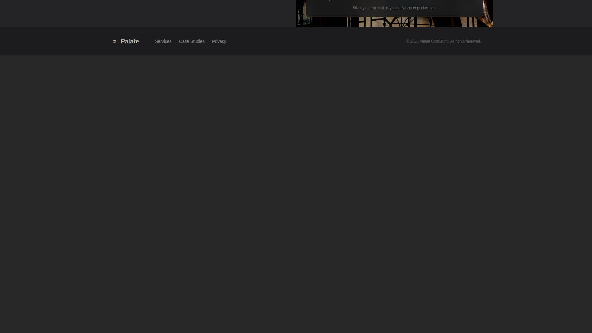 Food & Beverage Consulting FAQ Website Template