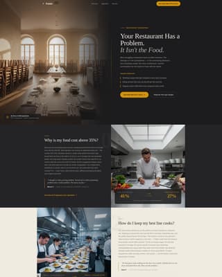 Food & Beverage Consulting FAQ Website Template