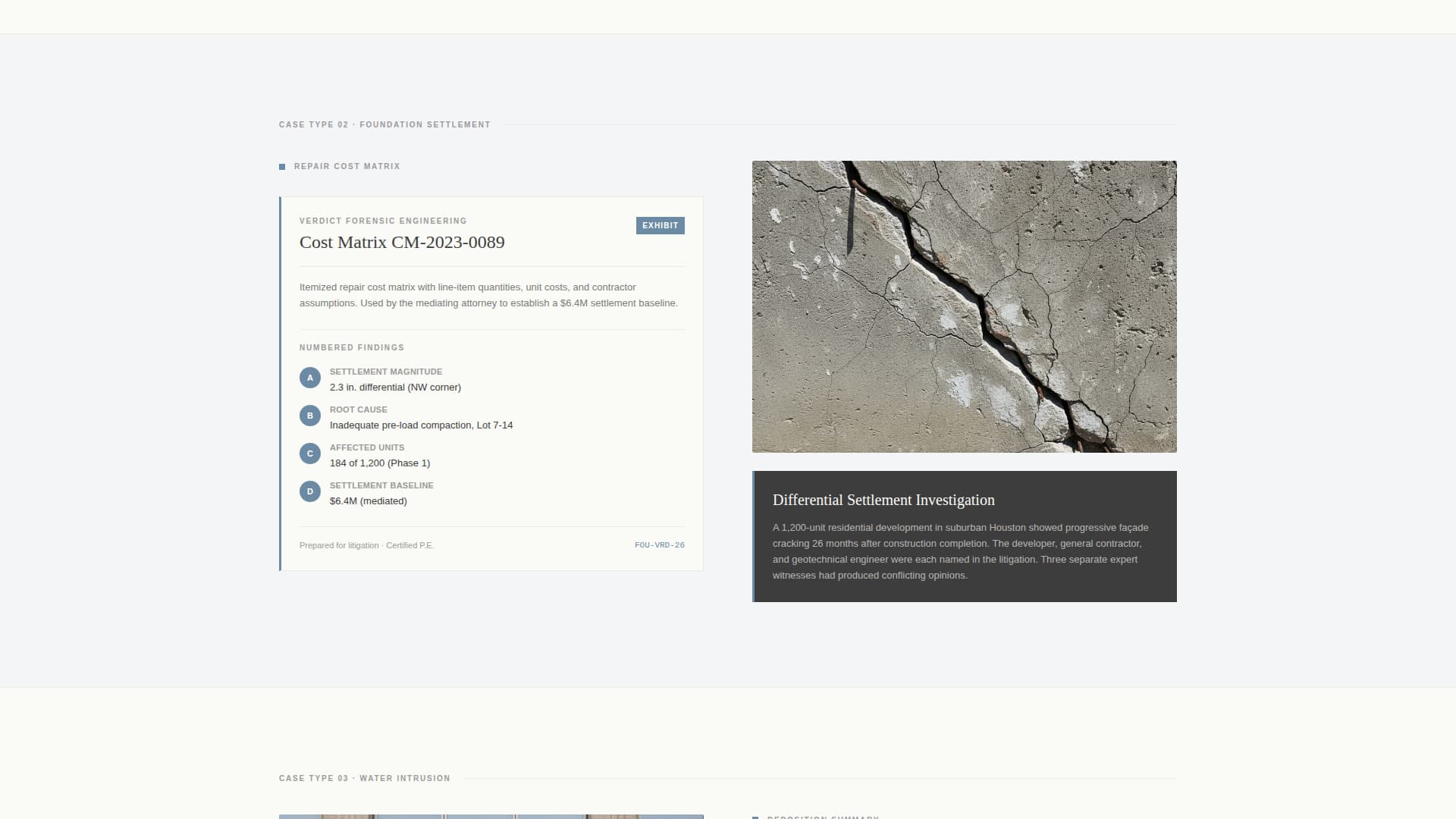 Verdict - Authoritative Forensic Landing Page Template