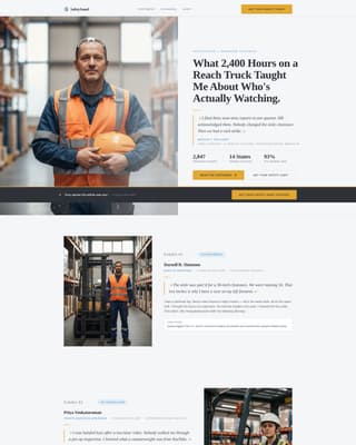 Forklift Operator Specialist Reviews Website Template