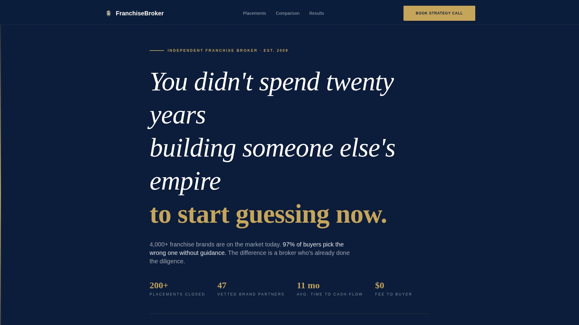 Franchise Consulting Advanced Booking Website Template