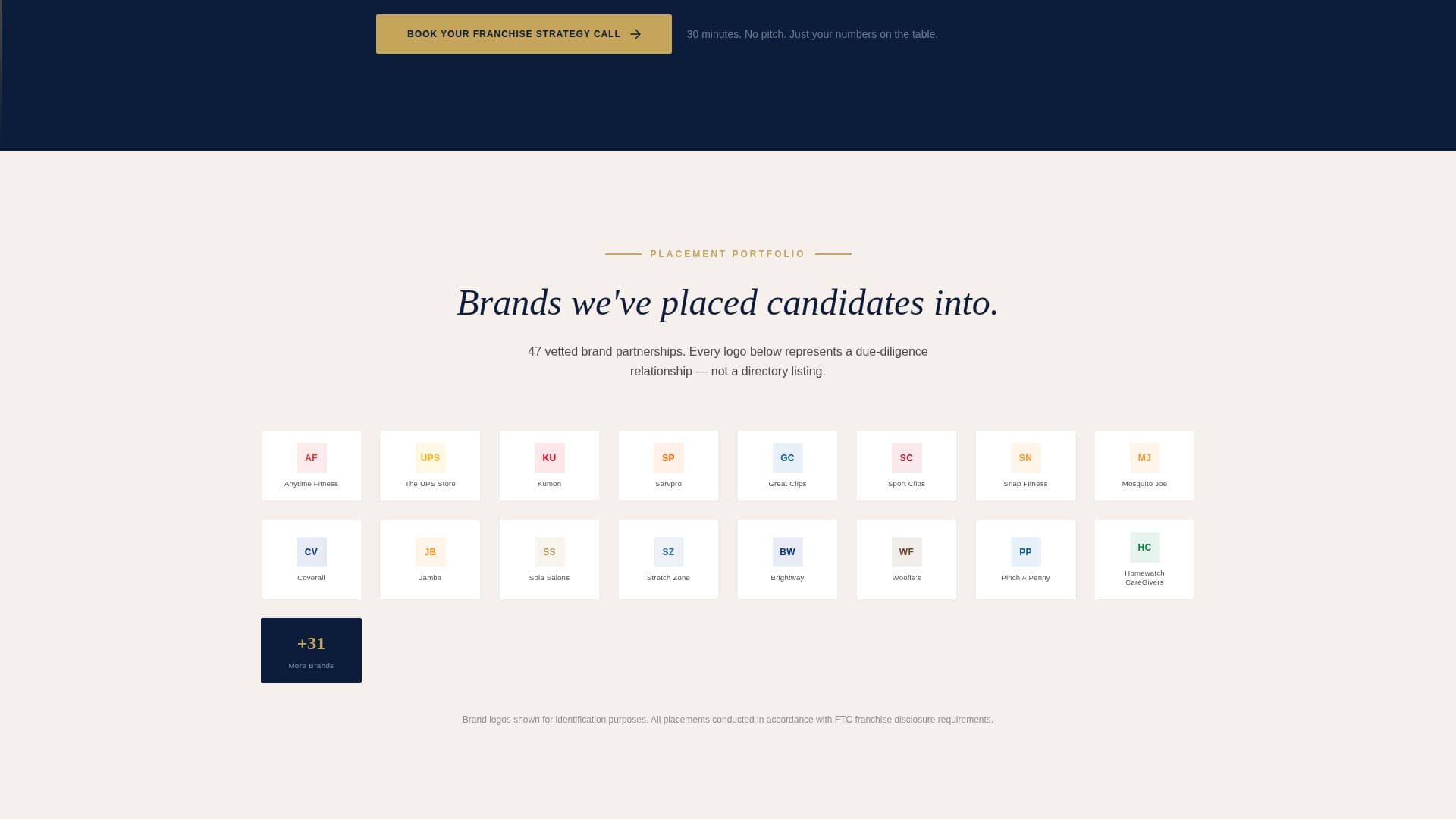 Franchise Consulting Advanced Booking Website Template